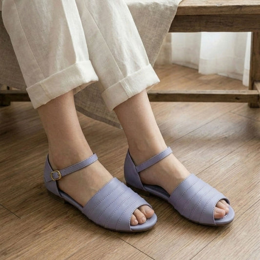 Purple Color Sandals by Douce