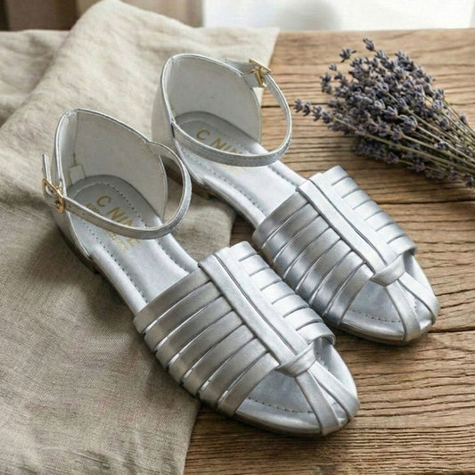 Silver Color Sandals by Douce